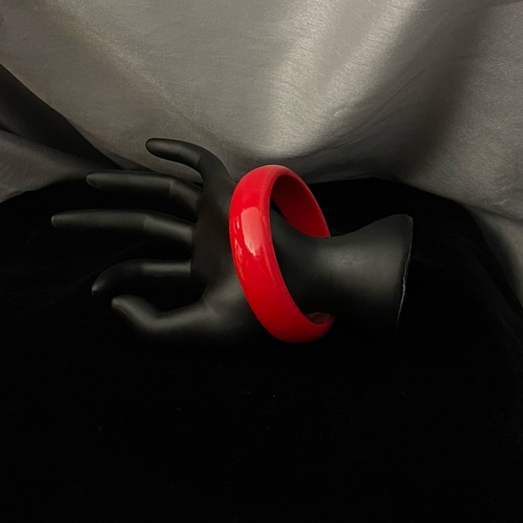 Red Bangle Bracelet - Picture 2 of 5